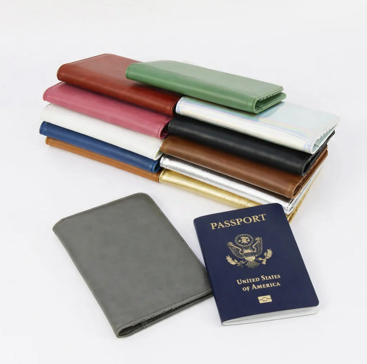 Leatherette Passport Wallet
