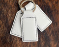 Leatherette Rectangular Keychain