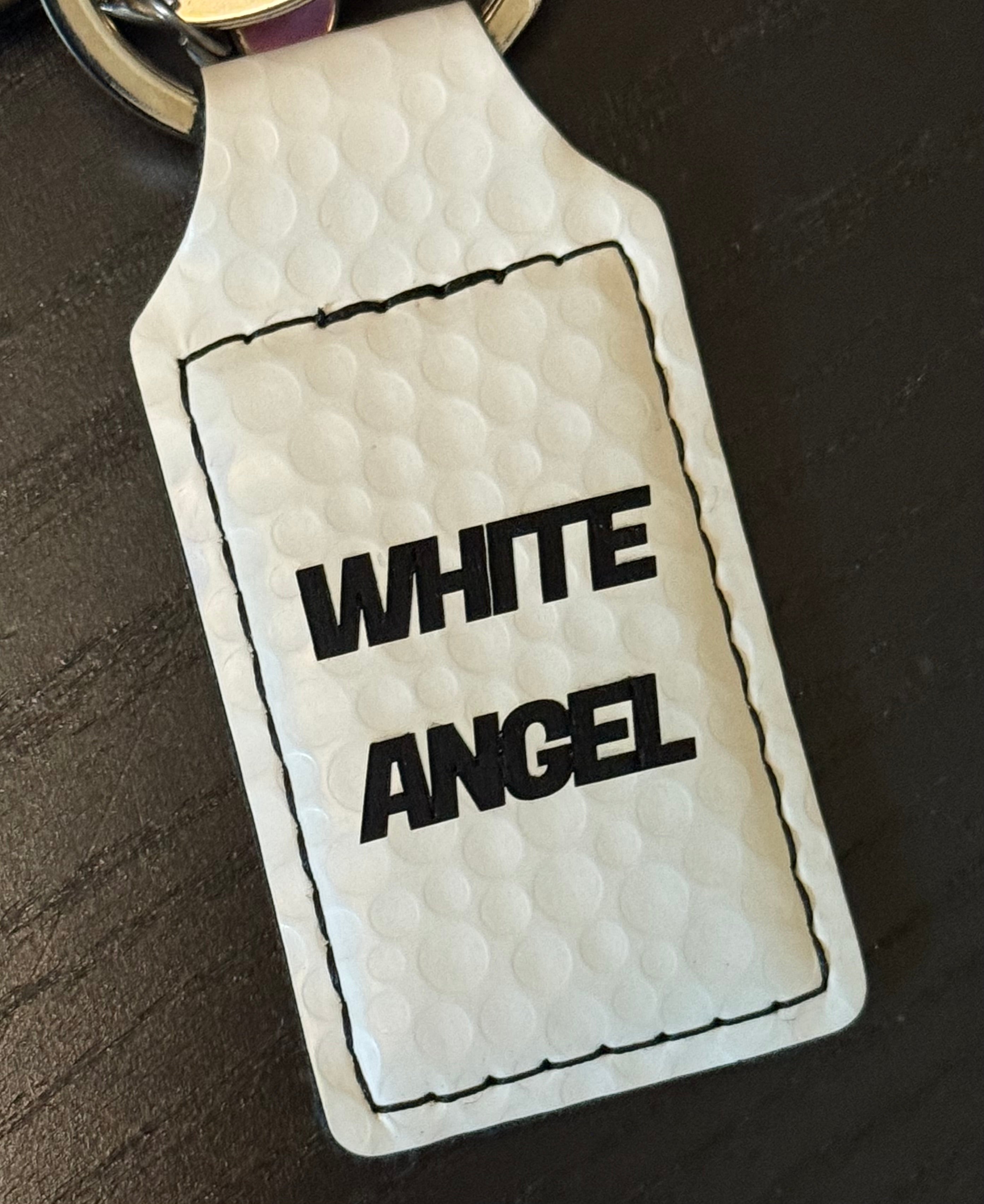Leatherette Rectangular Keychain
