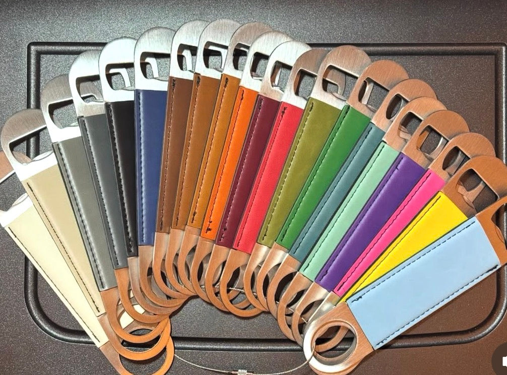 Leatherette Bottle Openers