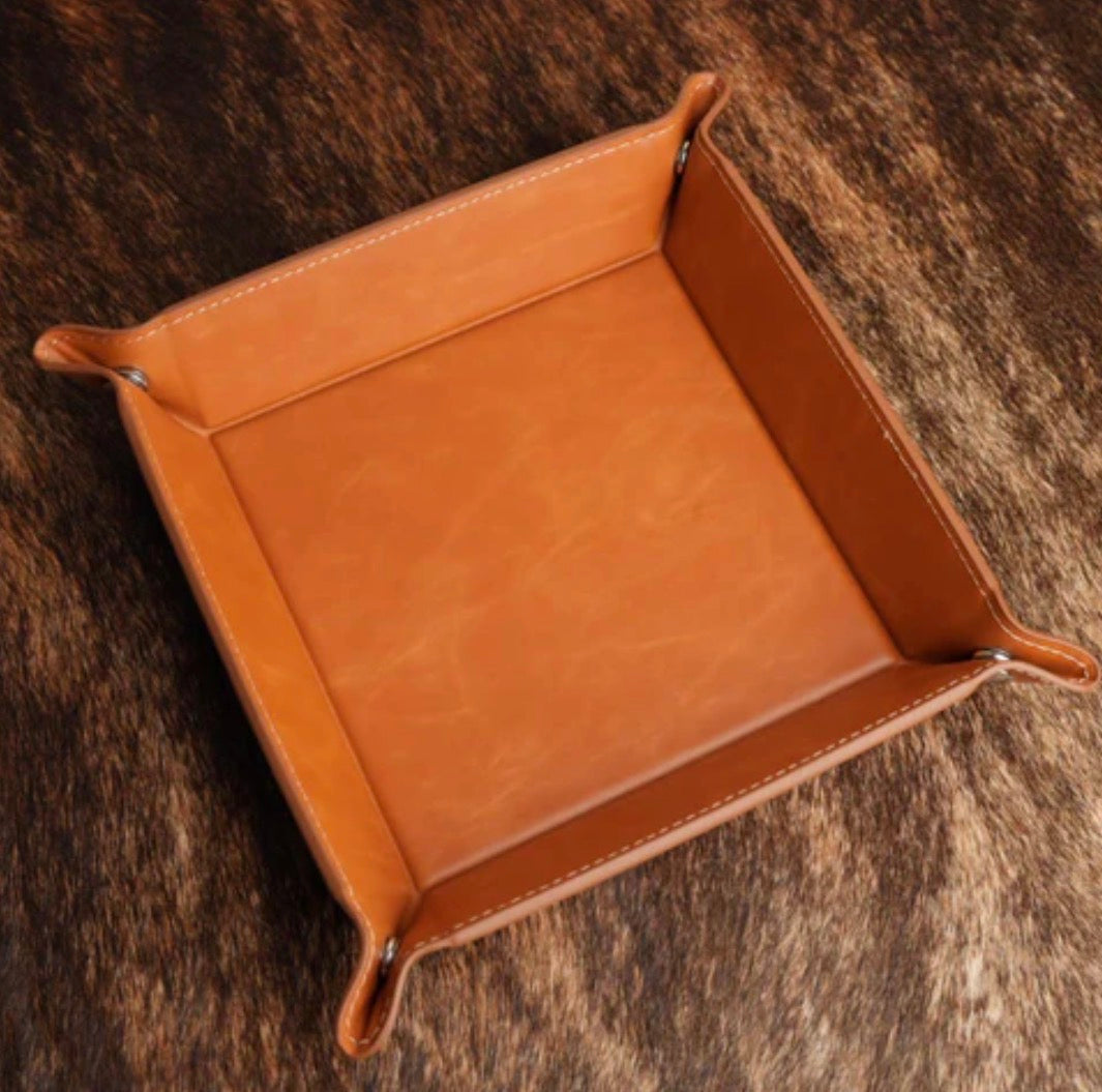 Leatherette Valet Tray