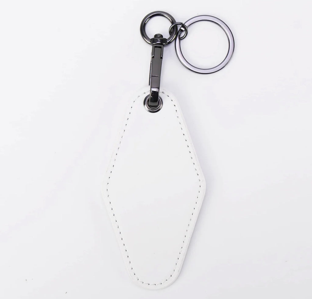 Leatherette Motel Keychain