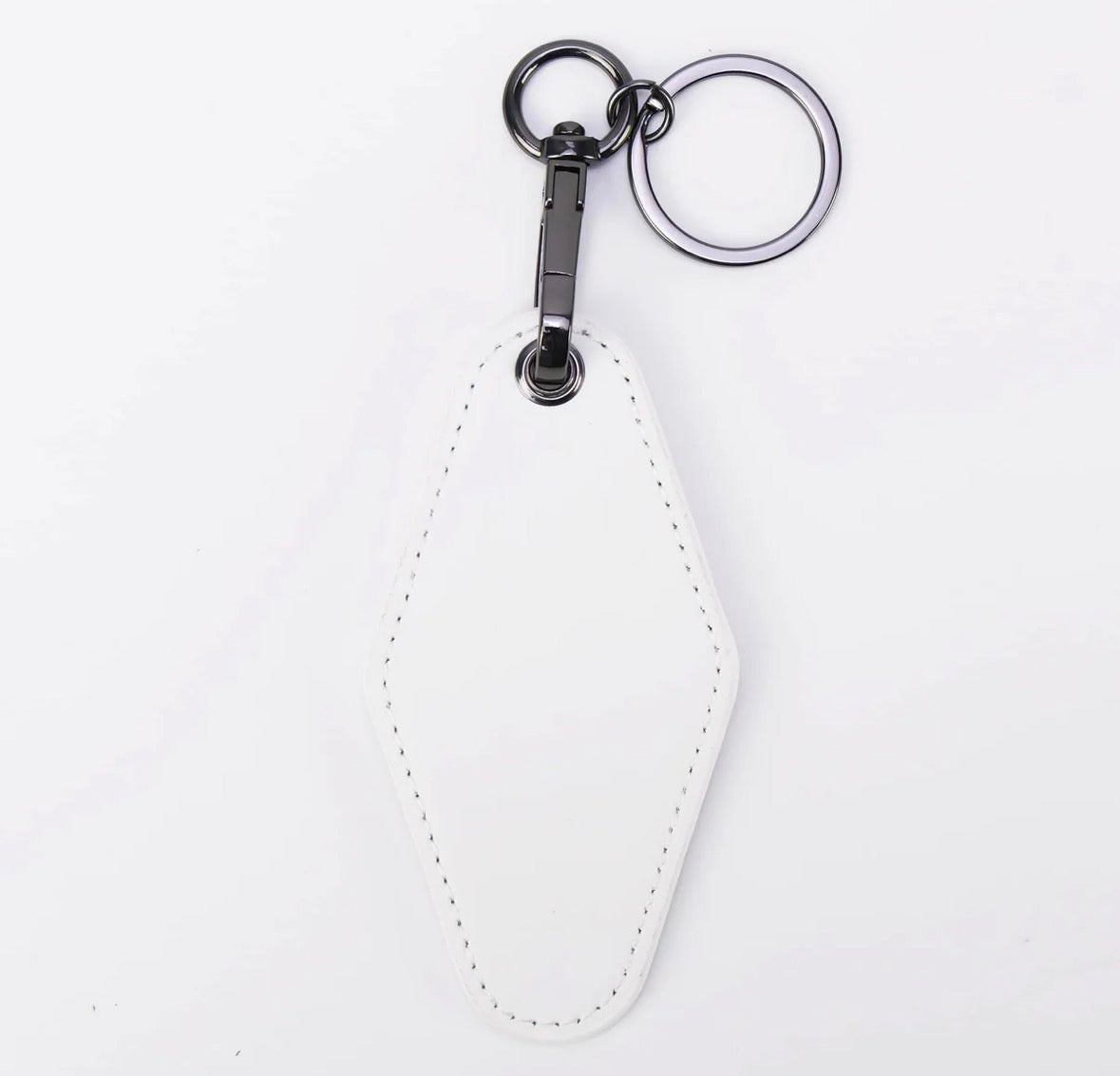 Leatherette Motel Keychain
