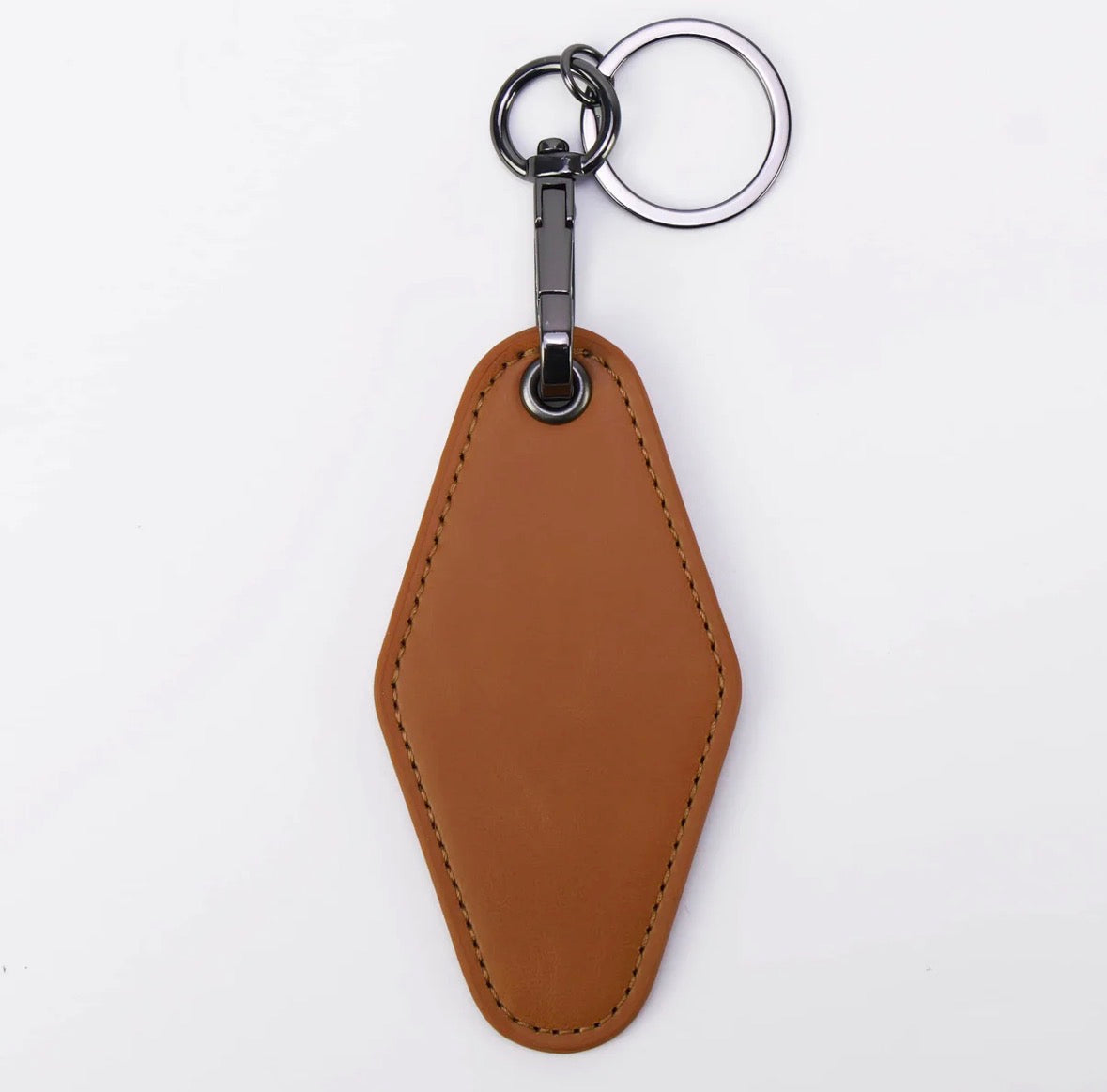 Leatherette Motel Keychain