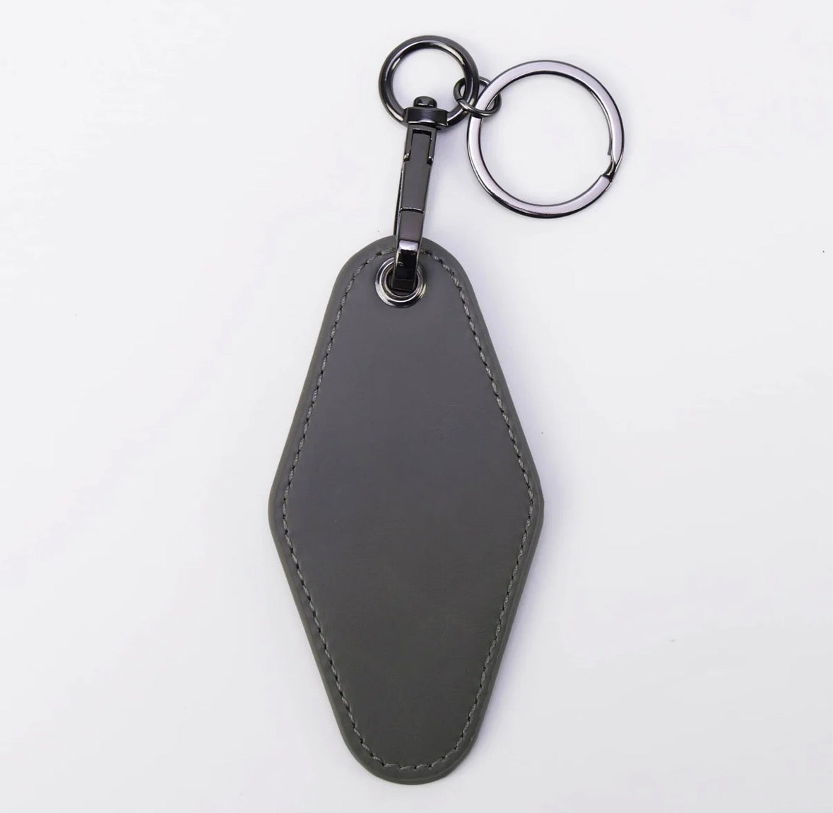 Leatherette Motel Keychain