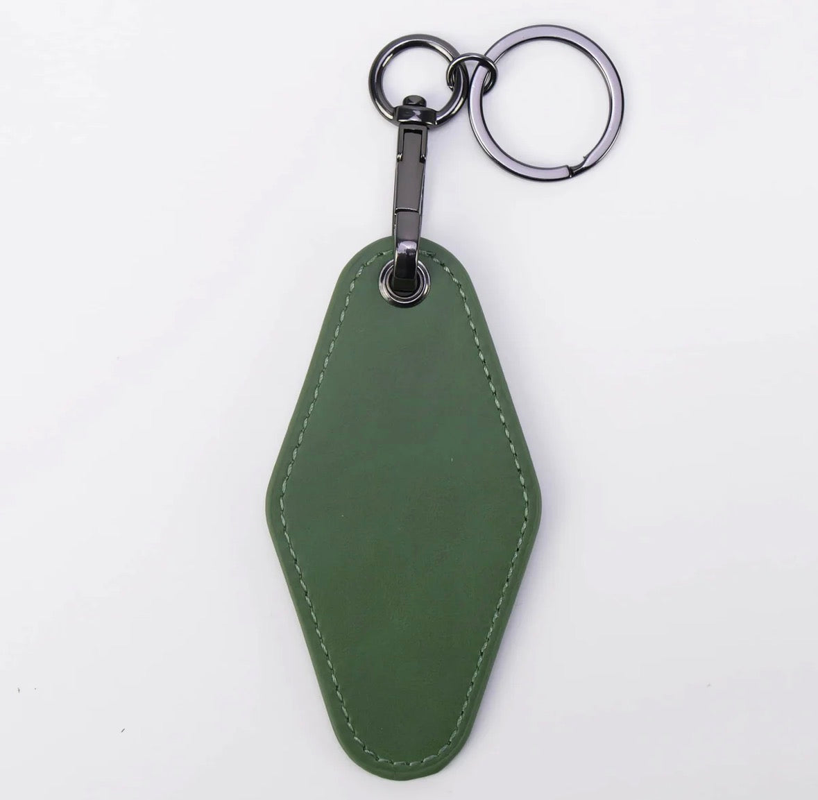 Leatherette Motel Keychain