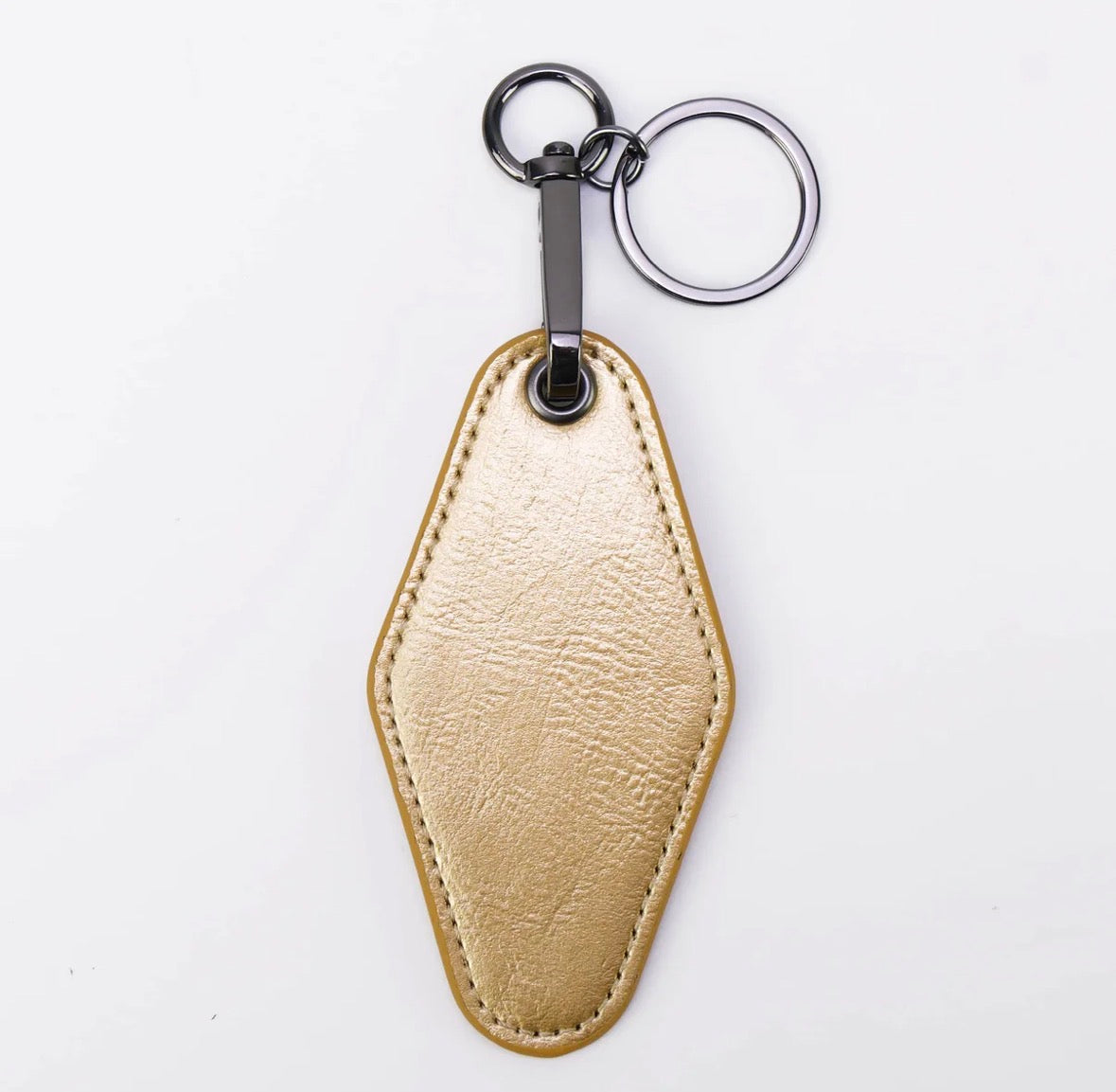 Leatherette Motel Keychain