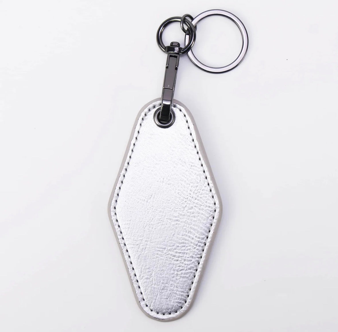 Leatherette Motel Keychain