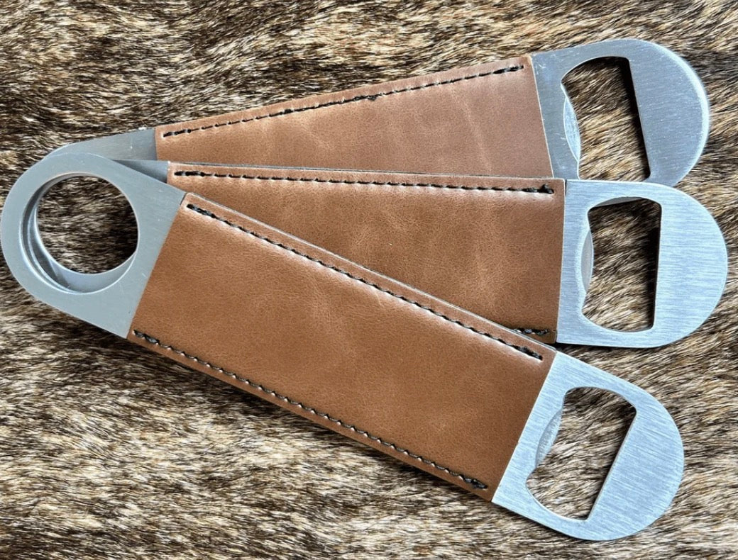 Leatherette Bottle Openers