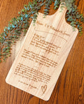 Handwritten Recipe Board