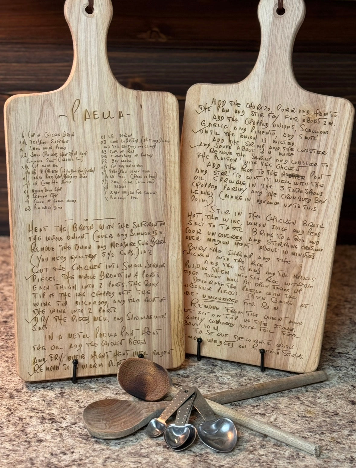 Handwritten Recipe Board