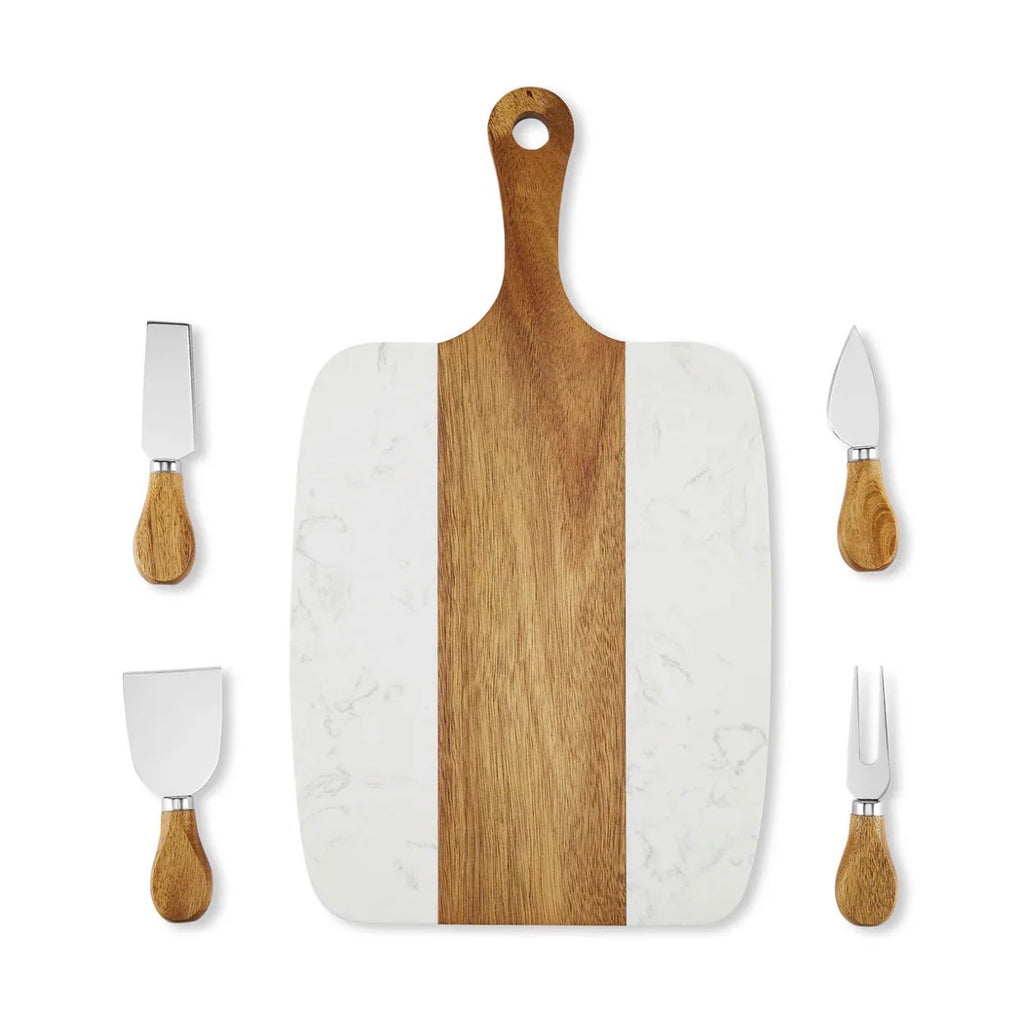 Marble Acacia Wood Serving Board