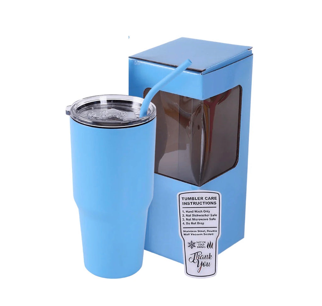 30 oz. Travel Tumbler with Handle - Full Wrap