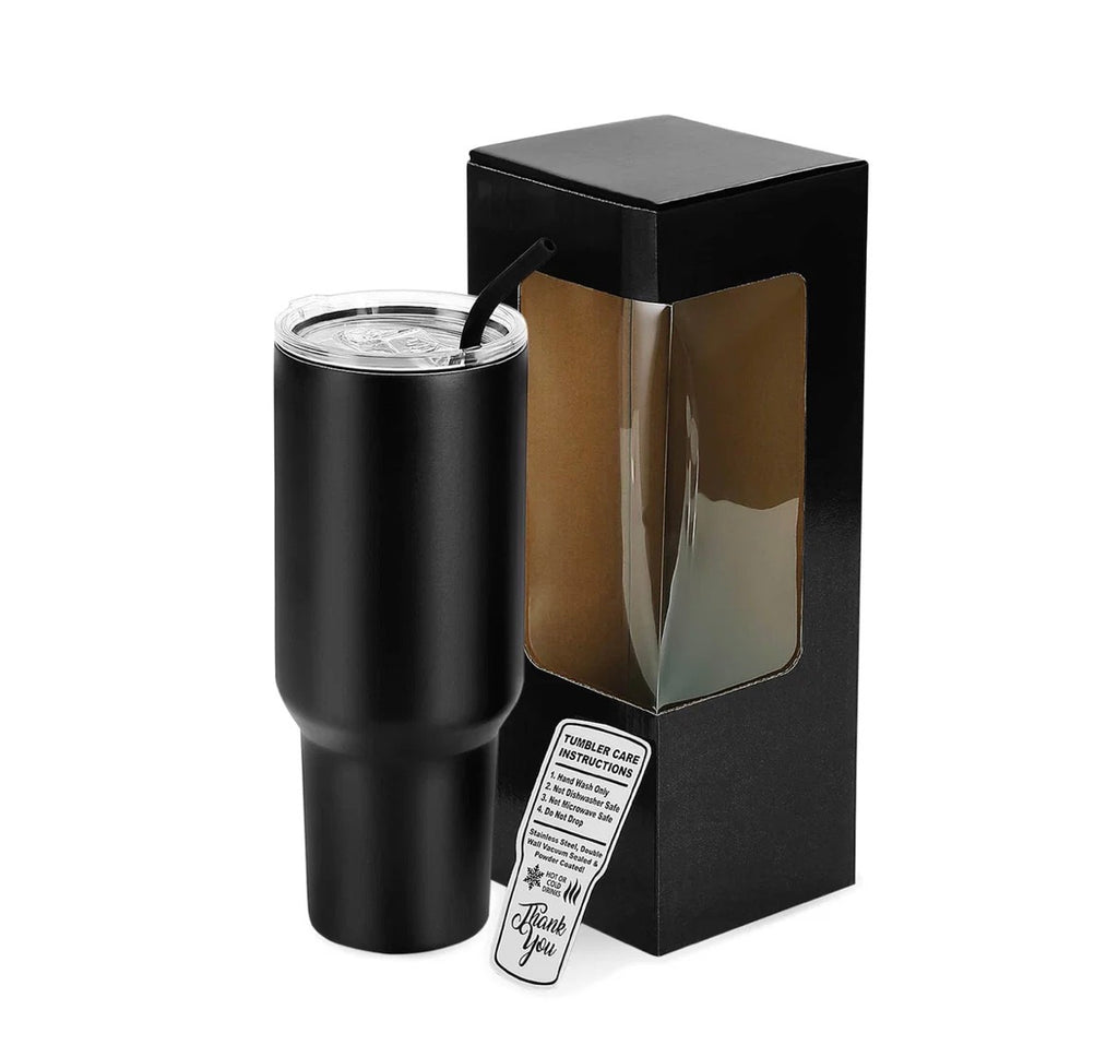 40 oz. Travel Tumbler with Handle - Esthetician & Cosmetology Theme