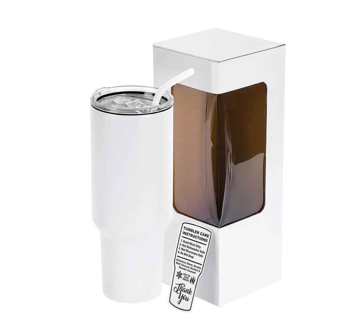 40 oz. Travel Tumbler with Handle - Esthetician & Cosmetology Theme