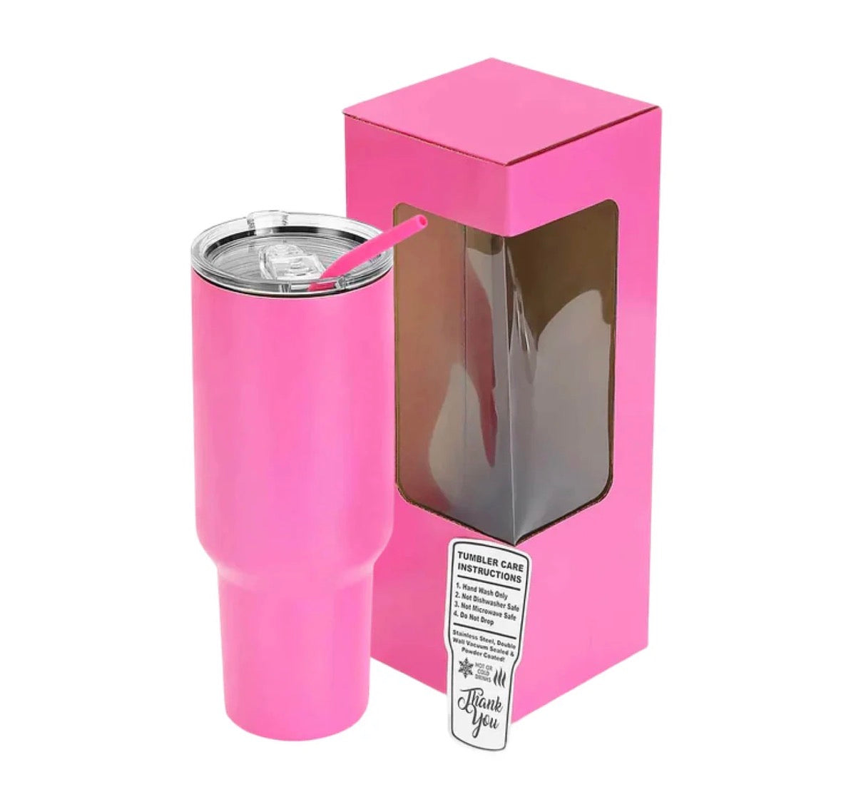 40 oz. Travel Tumbler with Handle - Esthetician & Cosmetology Theme