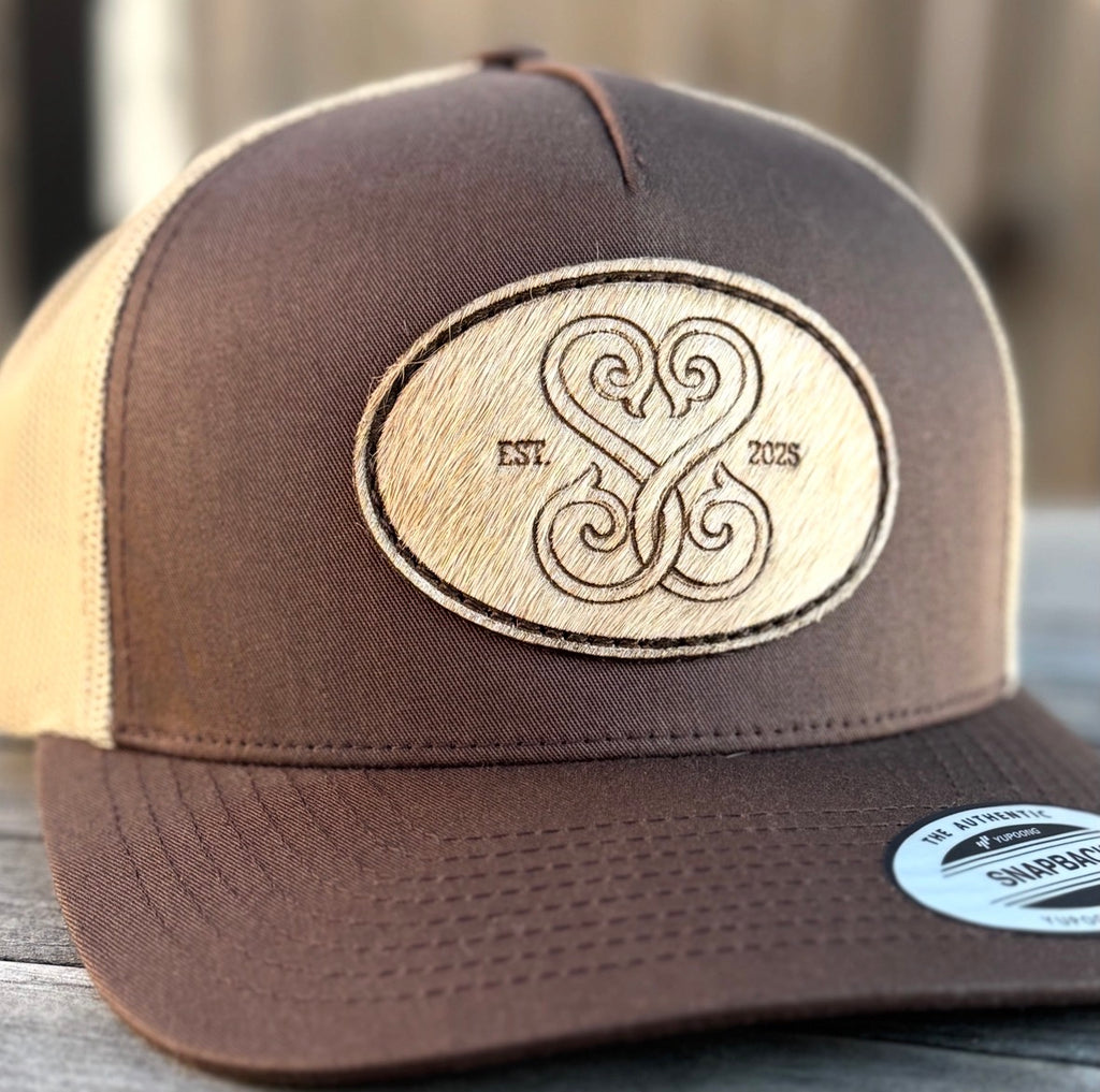 Trucker Patch Hat - Customized Branded Hair on Hide