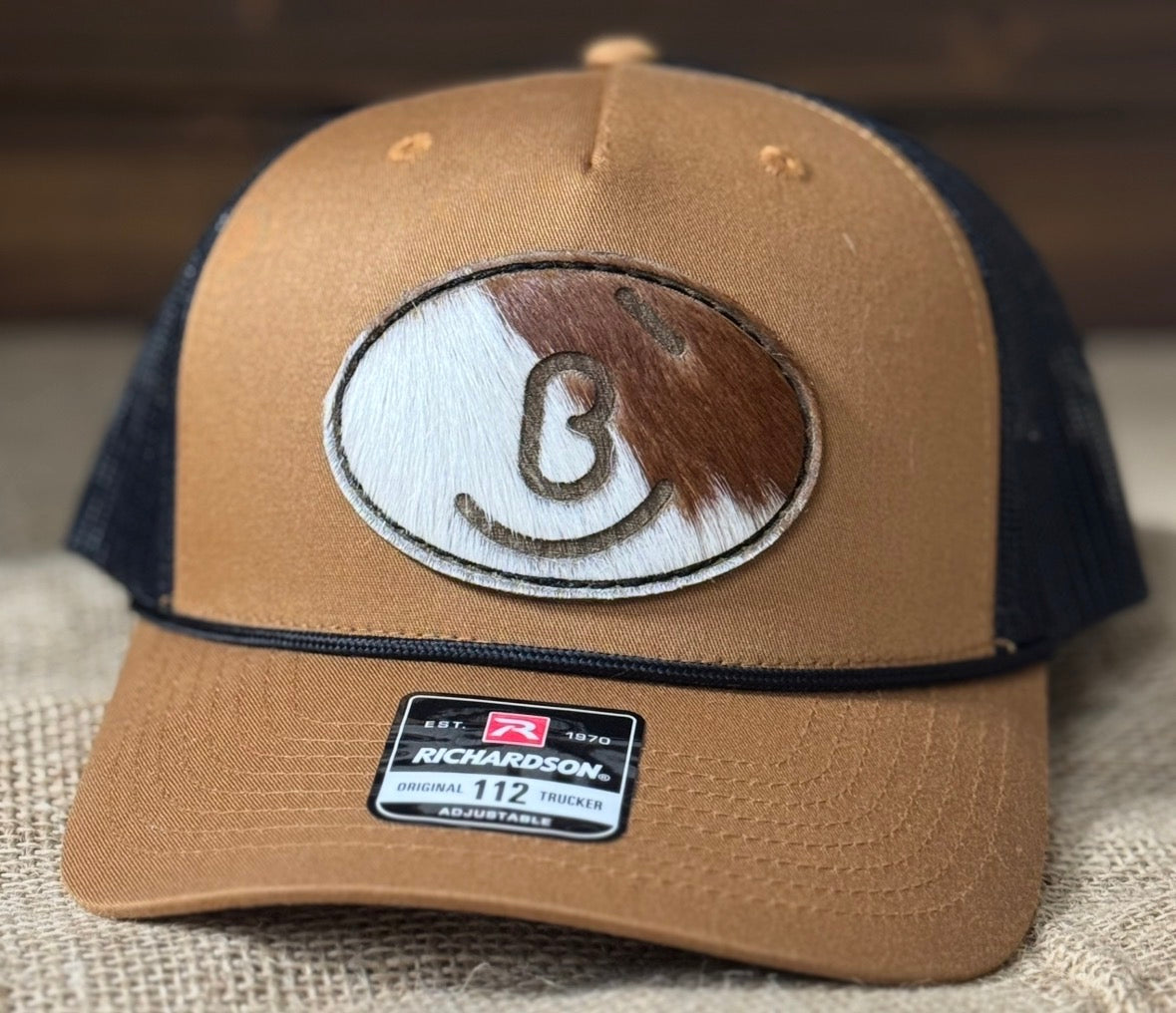 Trucker Patch Hat - Customized Branded Hair on Hide