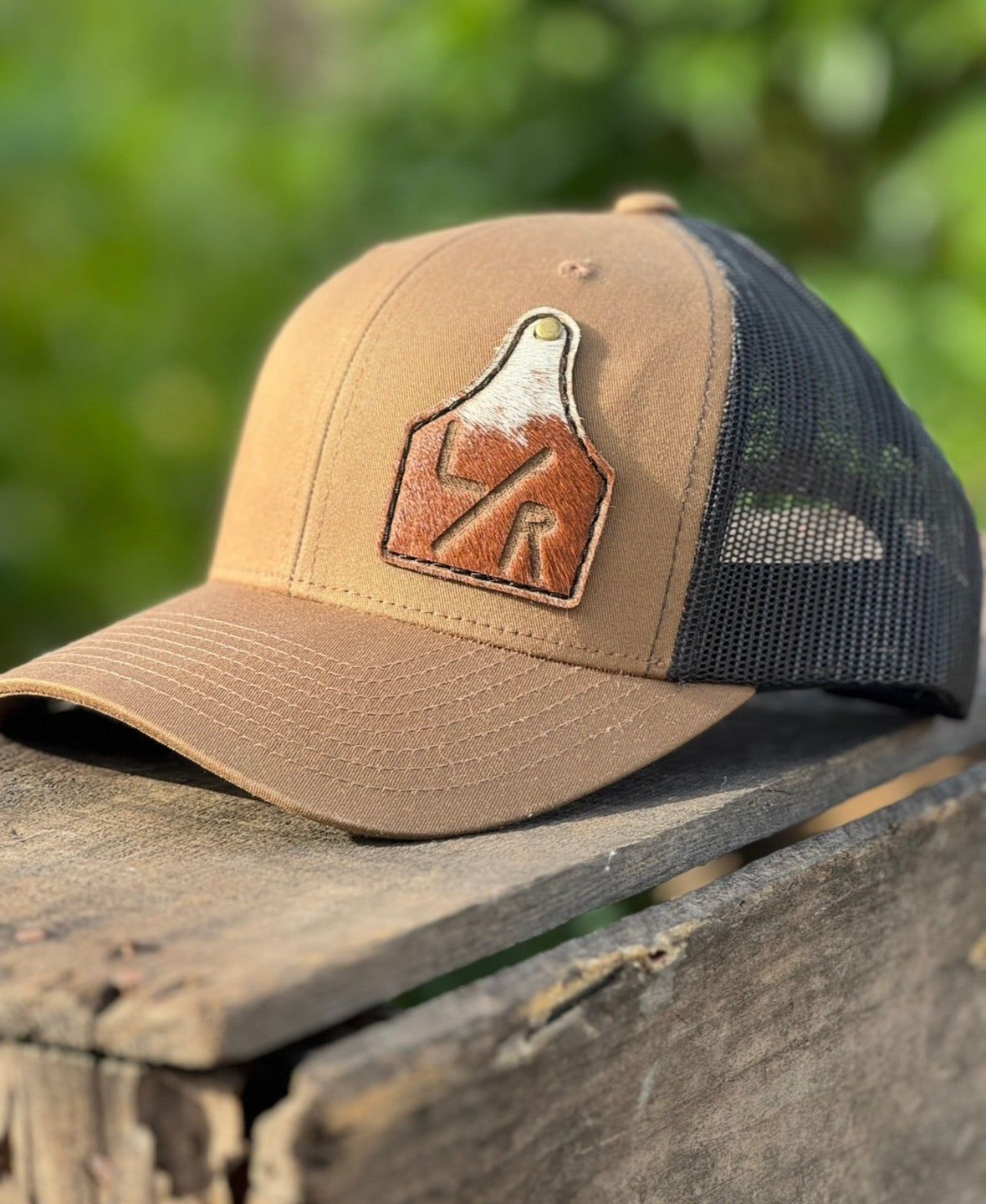 Trucker Patch Hat - Customized Branded Hair on Hide