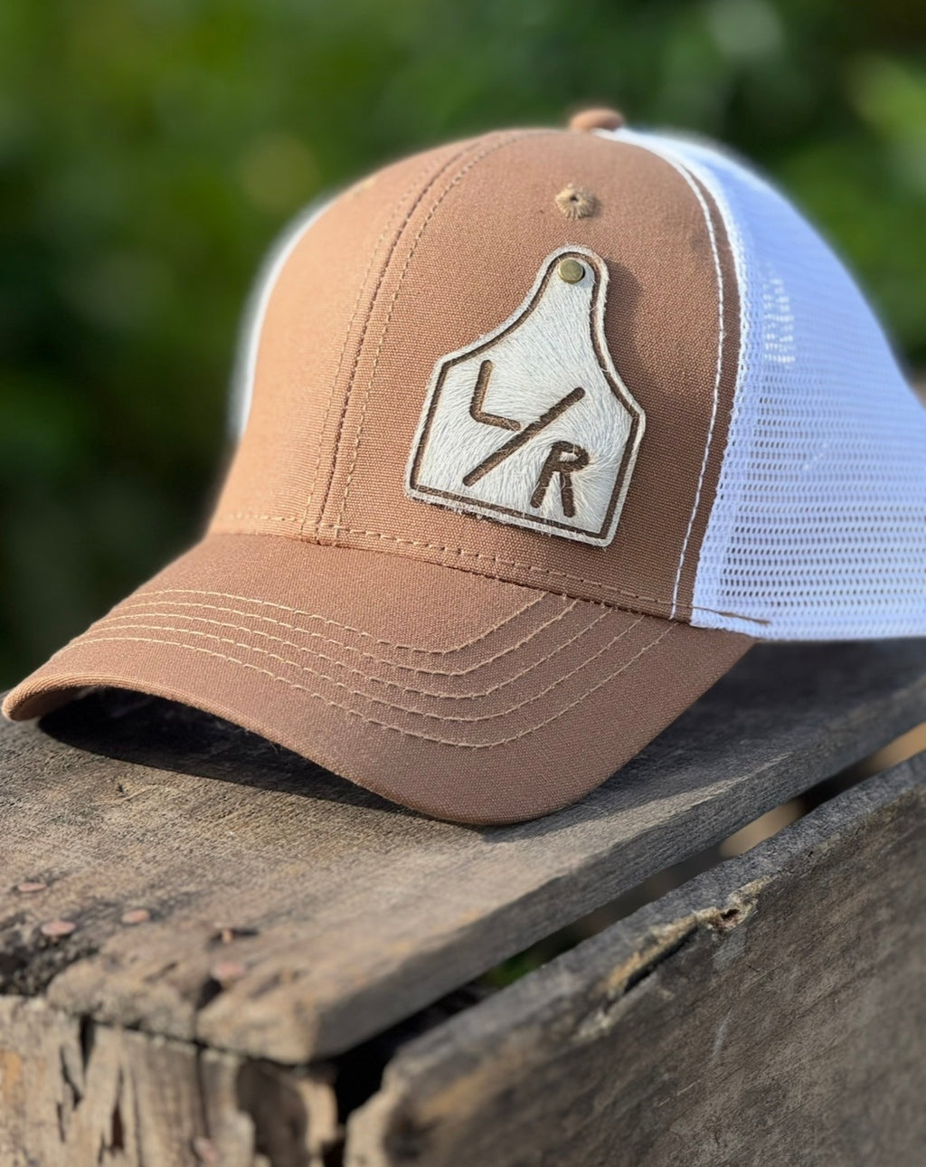 Trucker Patch Hat - Customized Branded Hair on Hide