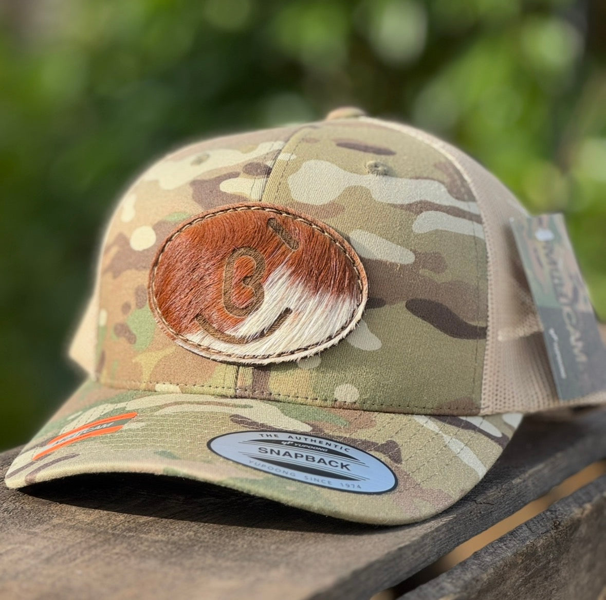 Trucker Patch Hat - Customized Branded Hair on Hide
