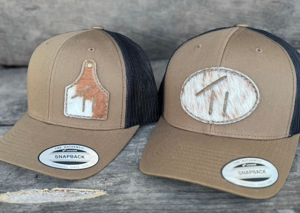 Trucker Patch Hat - Customized Branded Hair on Hide