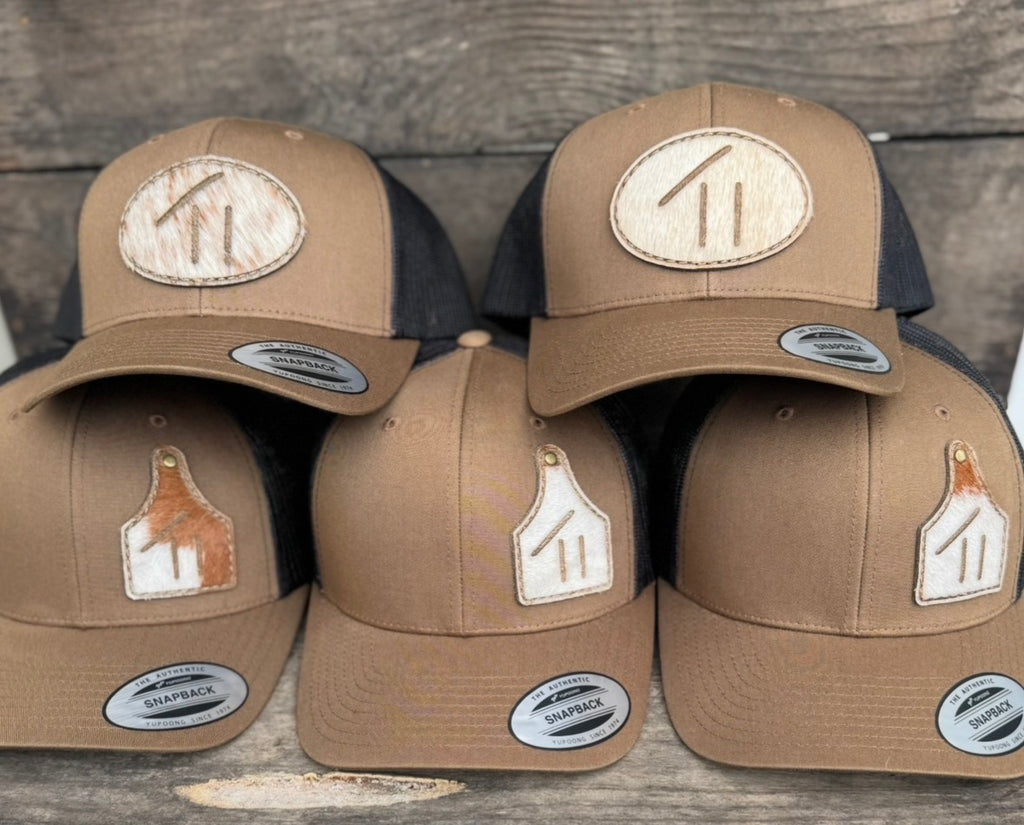 Trucker Patch Hat - Customized Branded Hair on Hide