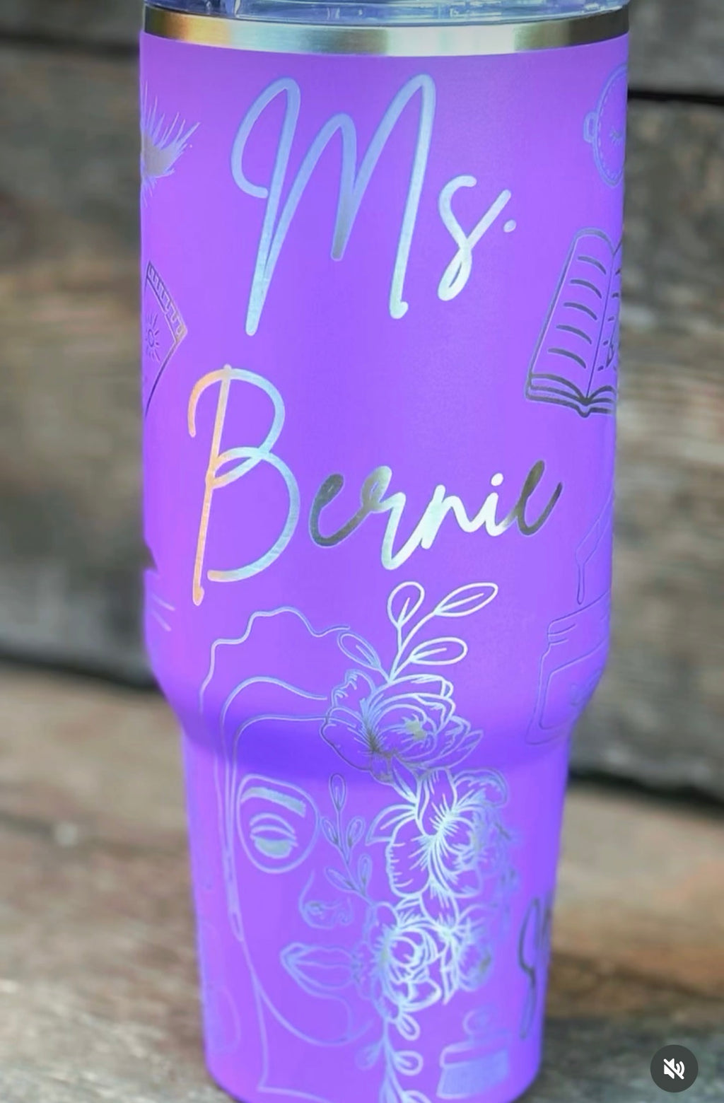 40 oz. Travel Tumbler with Handle - Esthetician & Cosmetology Theme