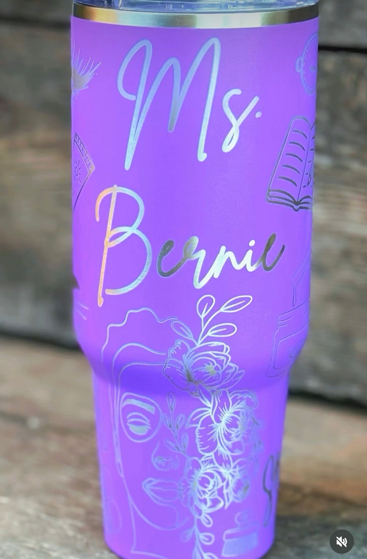 40 oz. Travel Tumbler with Handle - Esthetician & Cosmetology Theme
