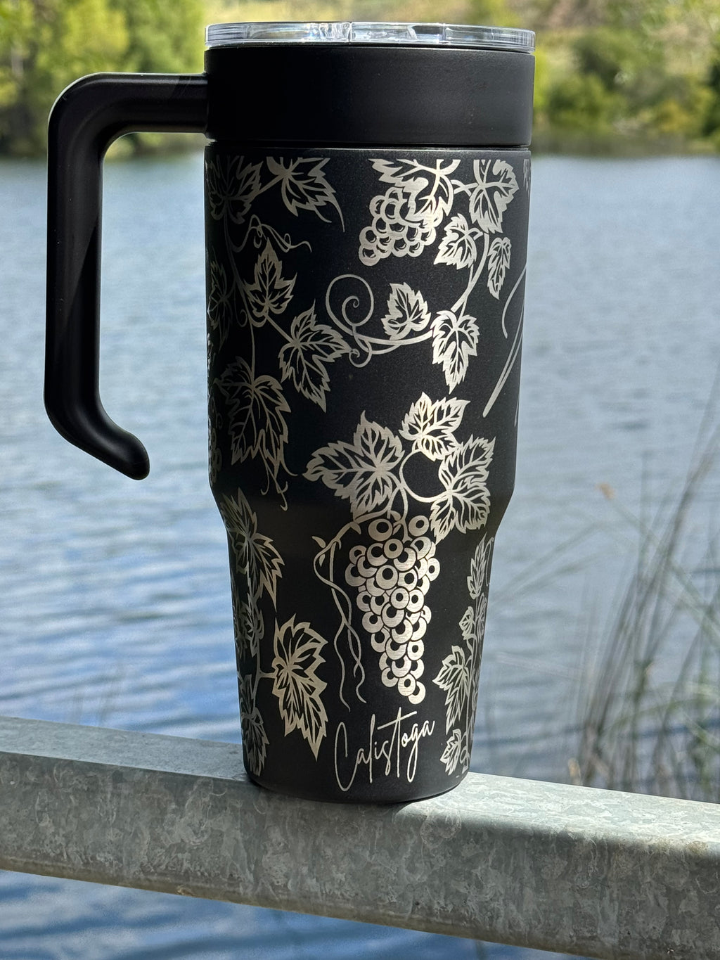 40 oz. Travel Tumbler with Handle - Napa Valley
