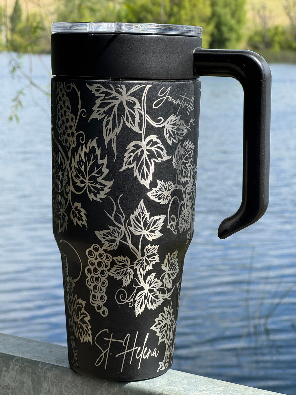 40 oz. Travel Tumbler with Handle - Napa Valley