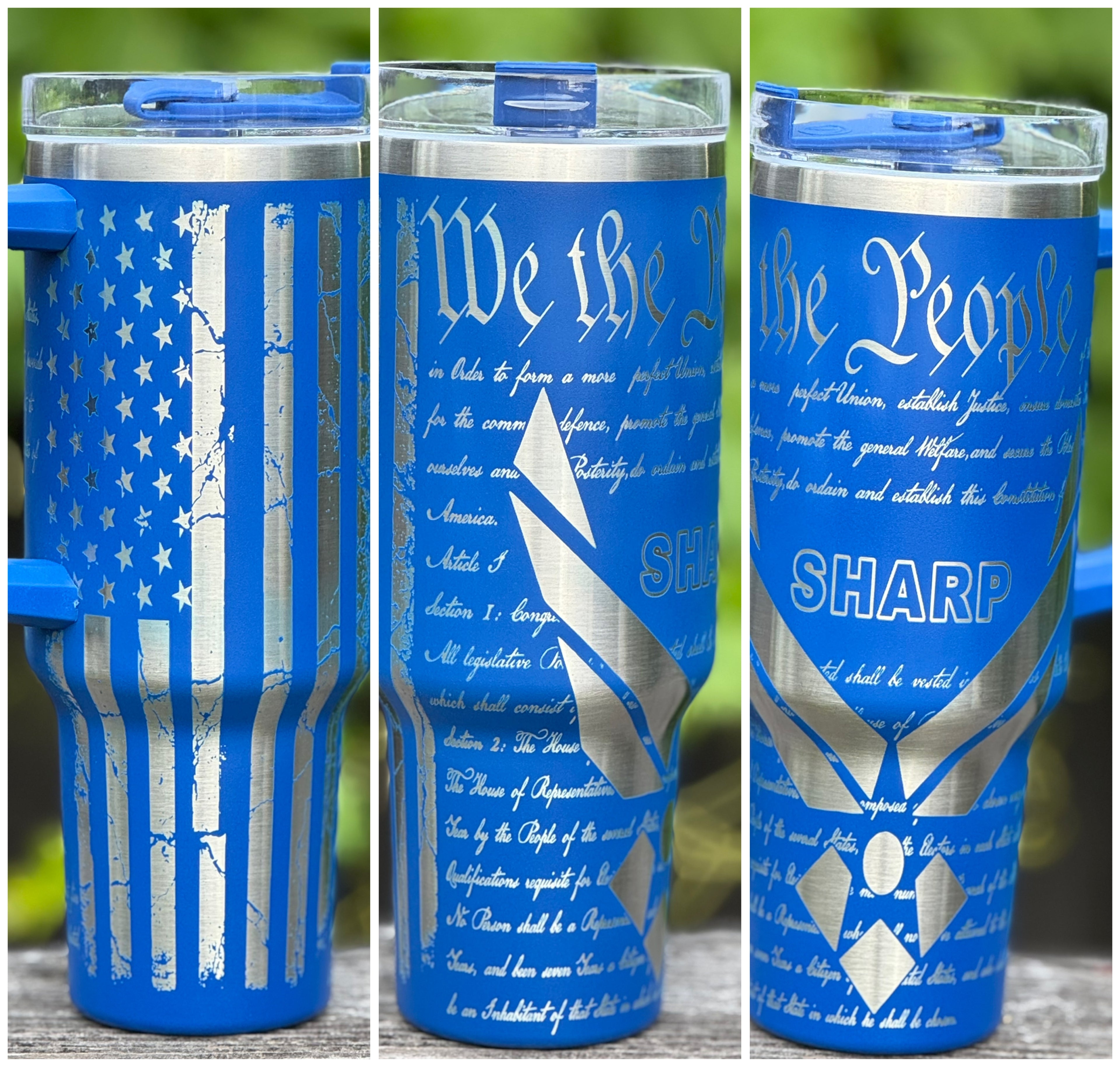 40 oz. Travel Tumbler with Handle - Air Force